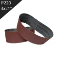 Banda de tela 3x21'' (76x533mm) Grano 220