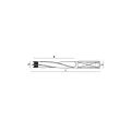 Broca para madera Plana /Ciega  8 x 105mm izquierda