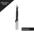 Broca para Madera Pasante 6x70mm derecha