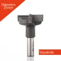 Broca Herraje Para madera 25mm Izquierda