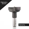 Broca Herraje Para madera 35mm Derecha