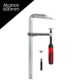 Tornillo de Apriete de Acero con Mango de plástico 600mm Bessey