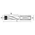 Broca para Madera Ciega 15x70mm izquierda