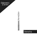 Broca Para Madera Helicoidal Klein 3.5mm Derecha