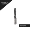 Broca para madera Plana/ Ciega 7.5 x 70mm derecha