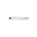 Broca para madera Plana /Ciega  8 x 105mm derecha