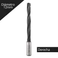 Broca para madera Plana /Ciega  12x105mm derecha