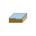Fresa para madera Recta con rodamiento Z2 diámetro 12,7mm