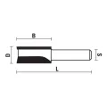 Fresa para madera Recta para Acanalar Z2 diámetro 16mm