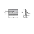 Cuchillo Intercambiable 15,7x12x1,5mm