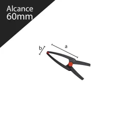 Imagen Pinza de sujeción CLIPPIX XCL, mordazas largas - BESSEY® 60mm