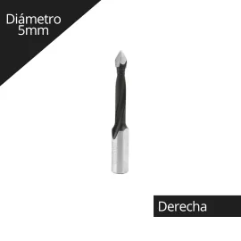 Imagen Broca para Madera Pasante 5x70mm derecha