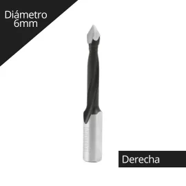 Imagen Broca para Madera Pasante 6x70mm derecha