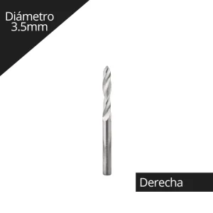 Imágen Broca Para Madera Helicoidal Klein 3.5mm Derecha