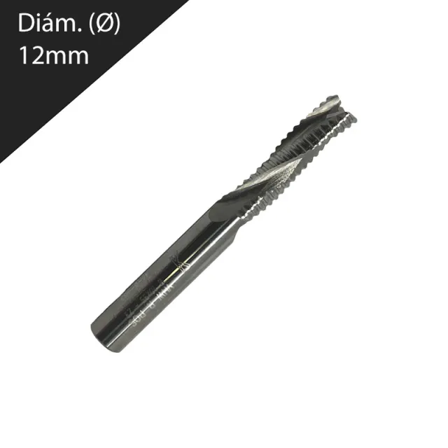 Fresa para madera Helicoidal desbaste diámetro 12mm