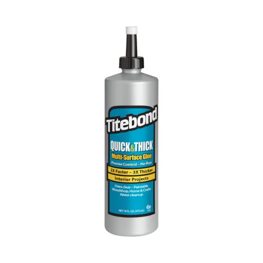 Titebond Quick & Thick Cola Fría Secado Rápido y Transparente 473ml 