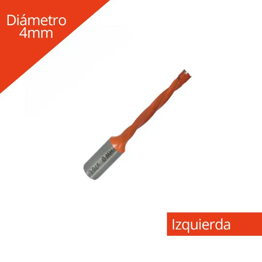 Broca para Madera Plana /Ciega 4x70mm izquierda