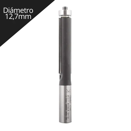 Fresa para madera Recta con rodamiento  diámetro 12,7 (1/2)mm