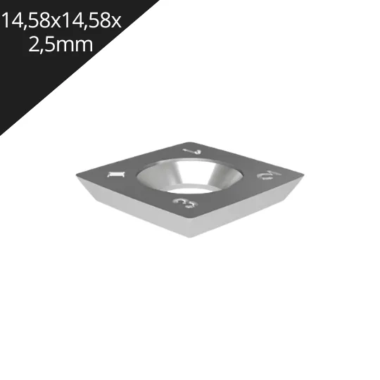 Cuchillo Intercambiable 14,58x14,58x2,5mm