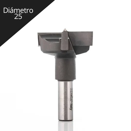 Broca Herraje Para madera 25mm Derecha