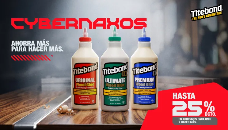 SlipNaxos — adhesivos, prensas y abrasivos para madera