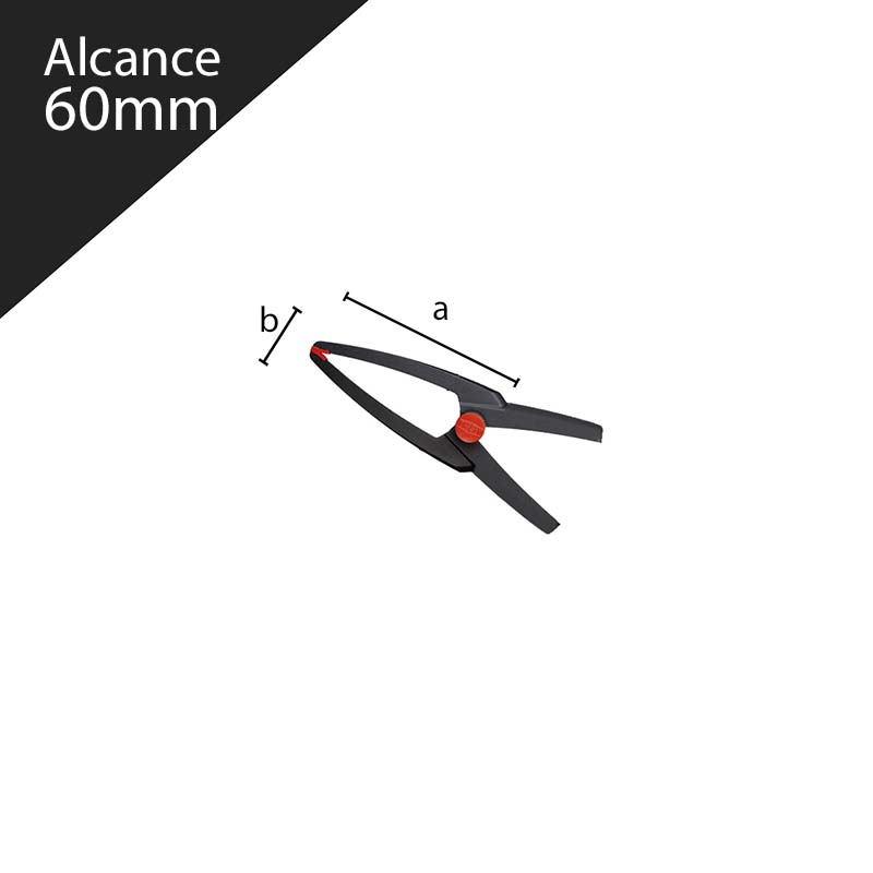 Imágen Pinza de sujeción CLIPPIX XCL, mordazas largas - BESSEY® 60mm