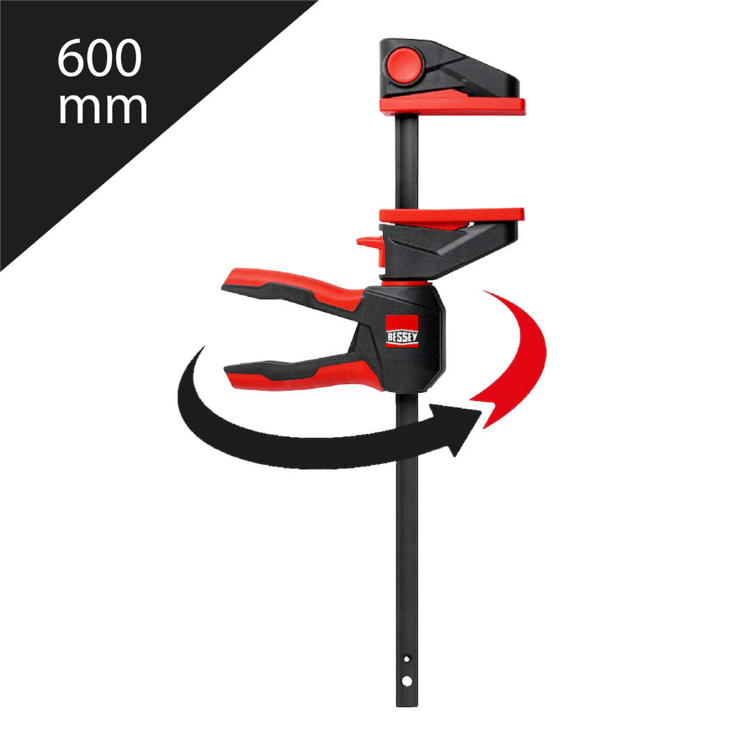 Imágen Prensa Rápida Mango Giratorio 360° 600mm Bessey