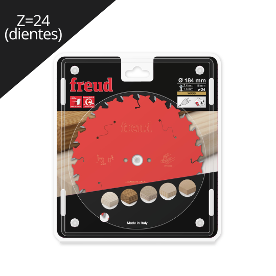 Imagen Disco Sierra Circular 7 1/4'' (184mm) Z=24 Freud