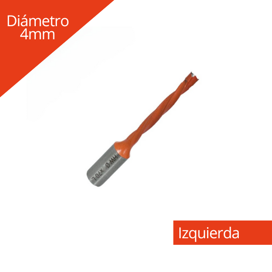 Broca para Madera Plana /Ciega 4x70mm izquierda