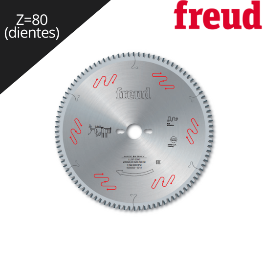 Imagen Sierra trapecio plano Negativo Diám. 250mm Freud