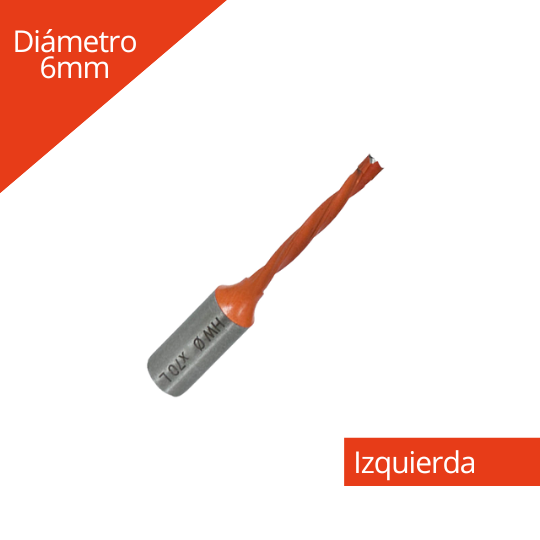 Imágen Broca para Madera Pasante 6x70mm izquierda