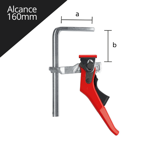 Imagen Prensa Con trinquete  para Sujeción a Mesa 160mm